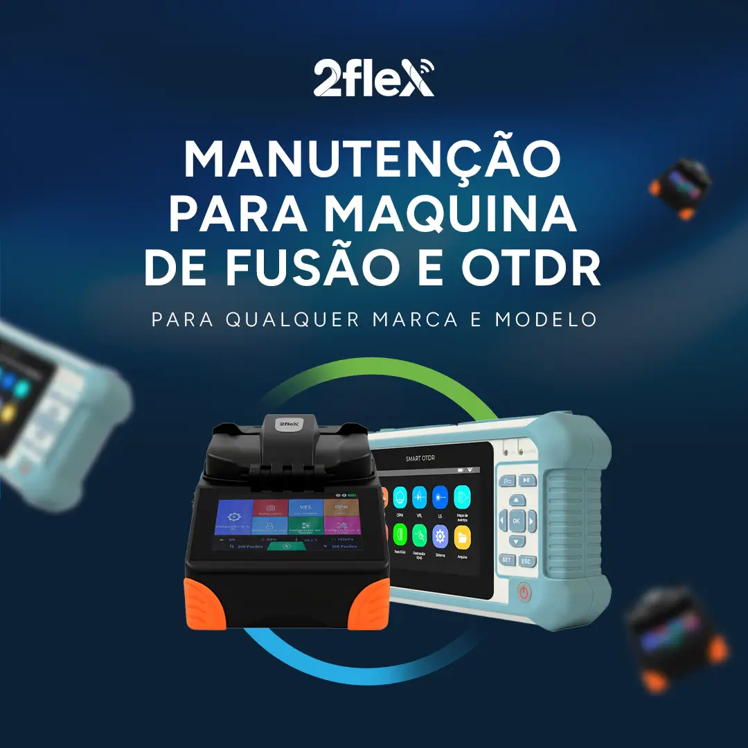 Manutenção para máquina de fusão de fibra óptica e OTDR para qualquer marca e modelo